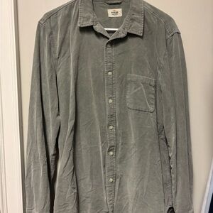 Marine Layer Casual Gray Button Down Shirt
